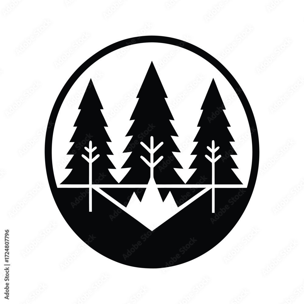 Fototapeta premium Forest Preservation Icon