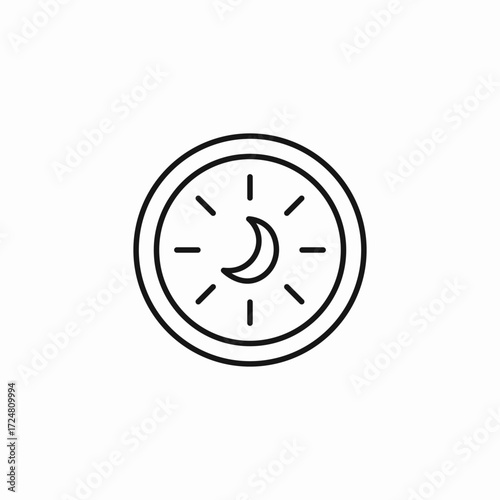 day night cycle icon sign vector