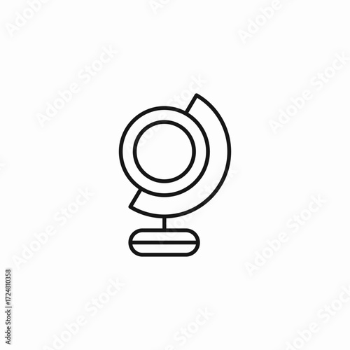 globe earth stand icon sign vector