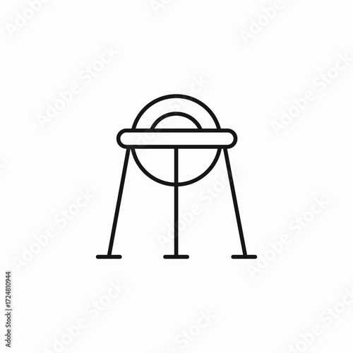 satellite dish icon sign vector