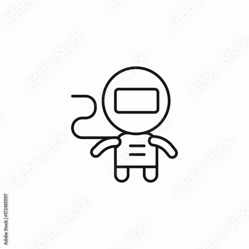 welder character icon sign vector