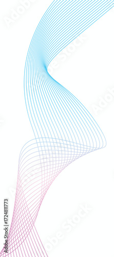 White background with wavy line