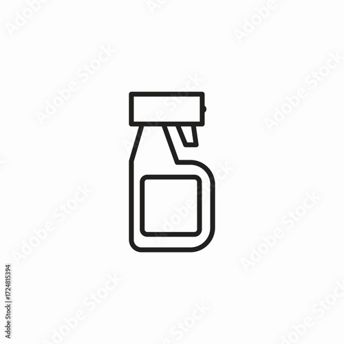 spray bottle cleaner icon sign vector