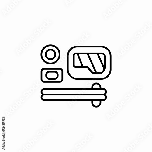 breakfast set cutlery icon sign vector