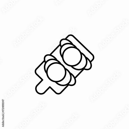 eggs breakfast serving icon sign vector