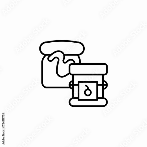 jam marmalade spreads icon sign vector