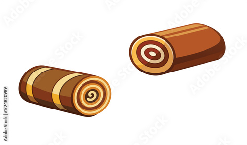 Brown battery circle icon illustration design on a white background with a charger