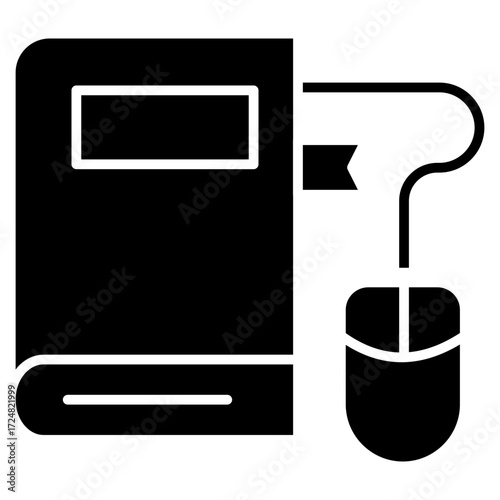 E-Learning Glyph Icon