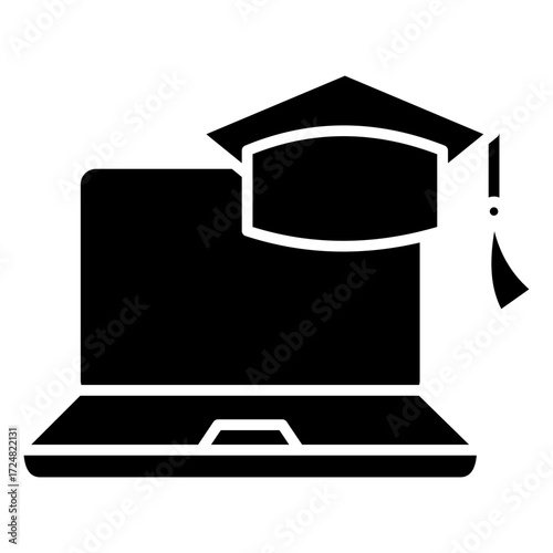 Online Consultation Glyph Icon
