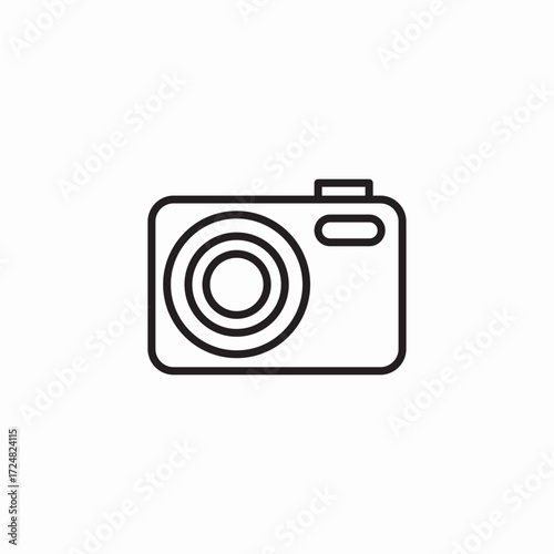 digital photo camera icon sign vector