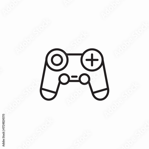 wireless game controller icon sign vector