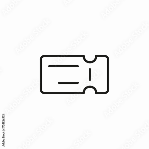 concert ticket icon icon sign vector