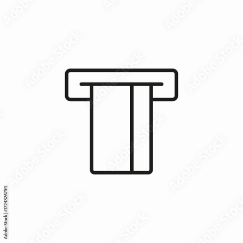 receipt printing icon icon sign vector