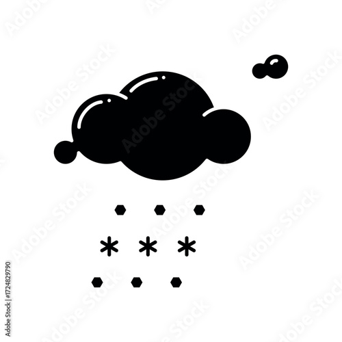 hail icon vector design template elegant style