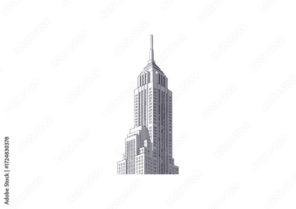 Obraz premium Times Square Tower office building
