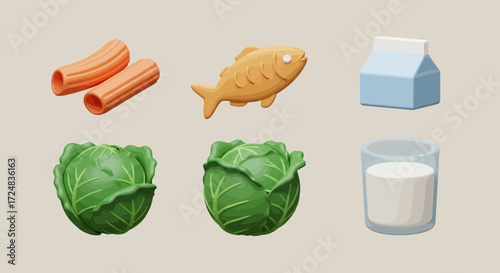 Festive Christmas pattern with red and green ornaments on white background.