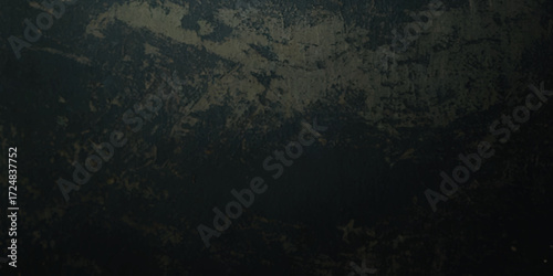 Grunge textured wall background with distressed dark blue, black, and tan tones for abstract design and creative use.