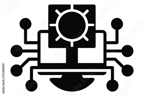 computer engineering vector icon
