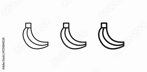 bunch of bananas icon sign vector