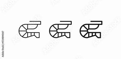 centrifugal blower fan icon sign vector