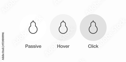 pear shaped lightbulb icon sign vector