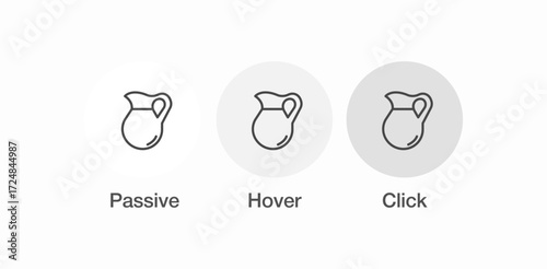 pitcher jug icon sign vector