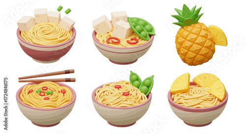 Festive Christmas pattern with red and green ornaments on white background.