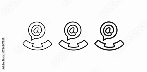 call contact receive icon sign vector