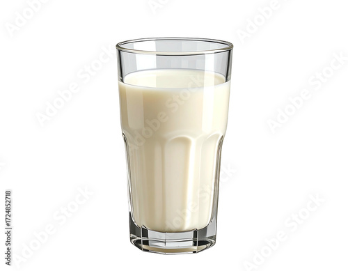 Clear glass tumbler filled with creamy, pale-yellow liquid