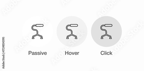 person using walker icon sign vector