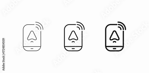 phone location signal icon sign vector