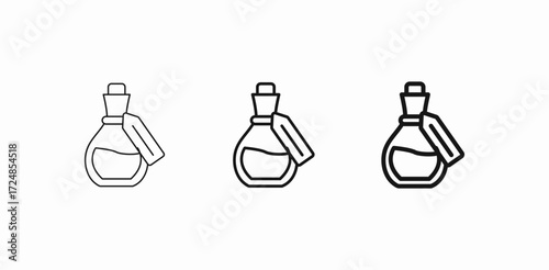 potion bottle elixir icon sign vector