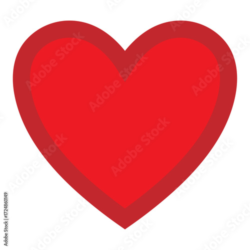 Free Download Red outline heart - GFXLoad