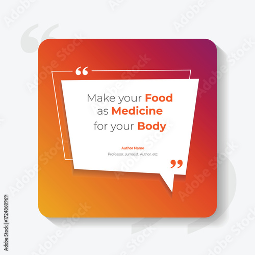 Gradient Bubble testimonial banner, quote, infographic. Social media post template designs for quotes. Empty speech bubbles, quote bubbles and text box