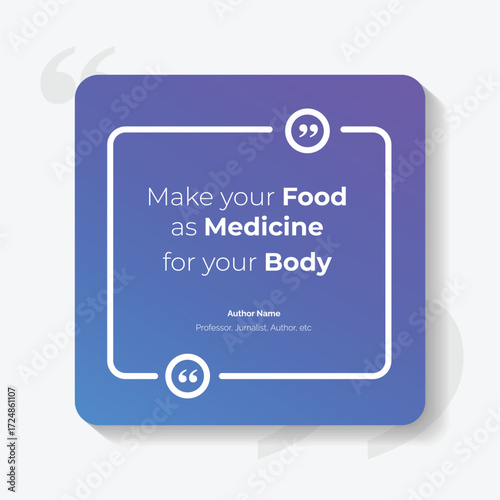 Gradient Bubble testimonial banner, quote, infographic. Social media post template designs for quotes. Empty speech bubbles, quote bubbles and text box