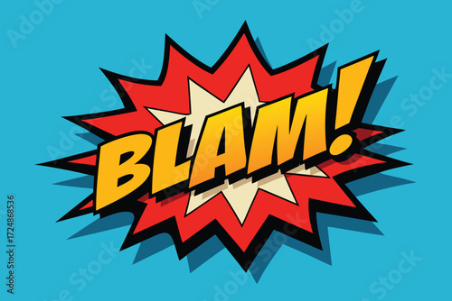 Comic Book Explosion Sound Effect Graphic