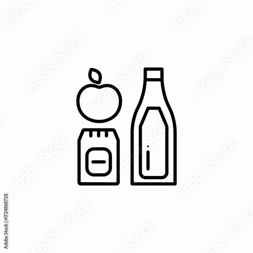 food and drink icon sign vector