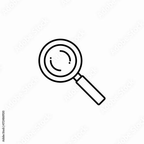 magnifying glass icon icon sign vector