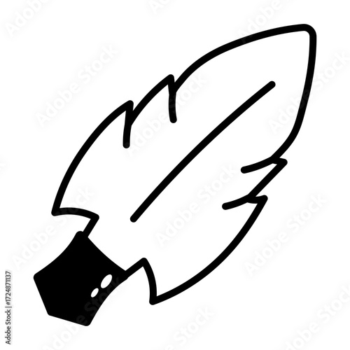 A hand drawn style icon showing arrowhead

