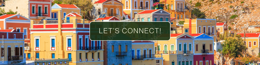 Obraz premium Colorful City LinkedIn Banner for Professional Profiles.