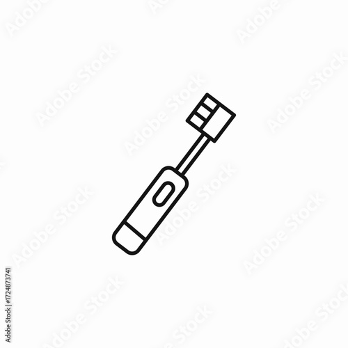 electric toothbrush icon sign vector