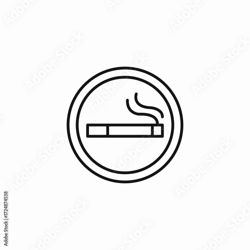 smoking area sign icon sign vector