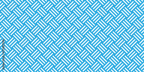 abstract geometric seamless pattern vector blue grid square tile fabric pattern decoration repeating texture background.