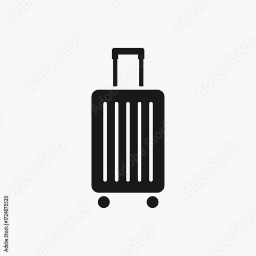 Travel Luggage, Suitcase Icon vector , travel logo