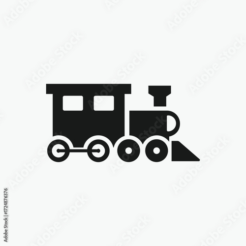 toy train icon Steam Train Icon vector