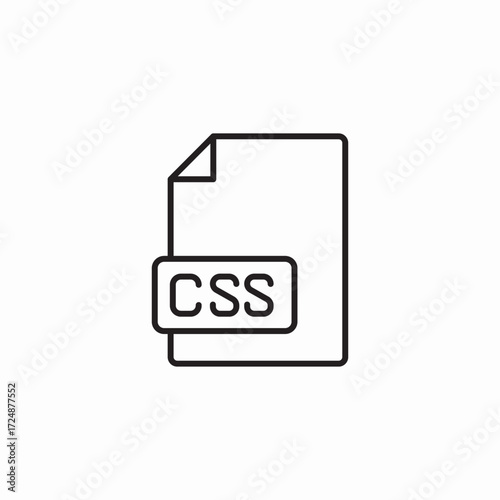 css document icon icon sign vector