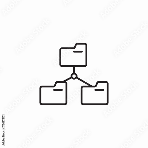 network folder icon sign vector