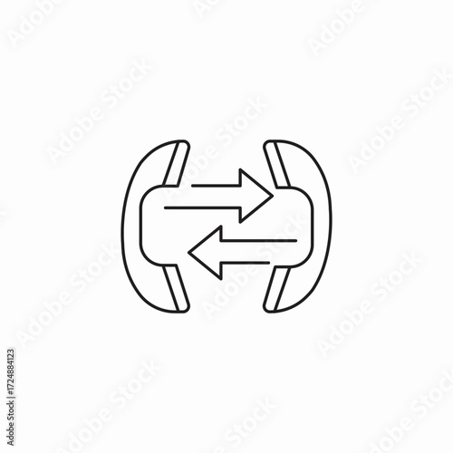 phone call transfer icon sign vector