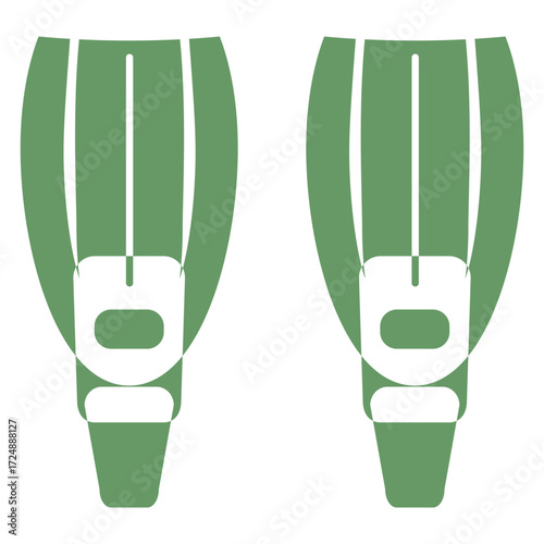 Scuba Diving Equipment green