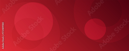 Red abstract background. Dynamic shapes composition. Vector eps10